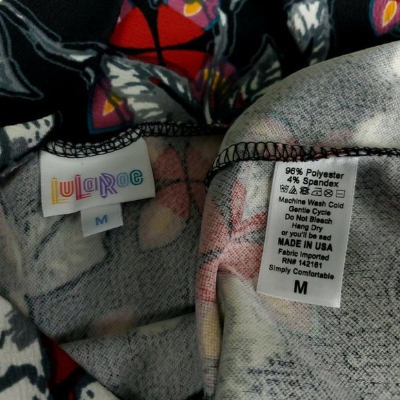 NWT LulaRoe Cassie Skirt Womens Size Medium Multicolor Stretch - Picture 4 of 6